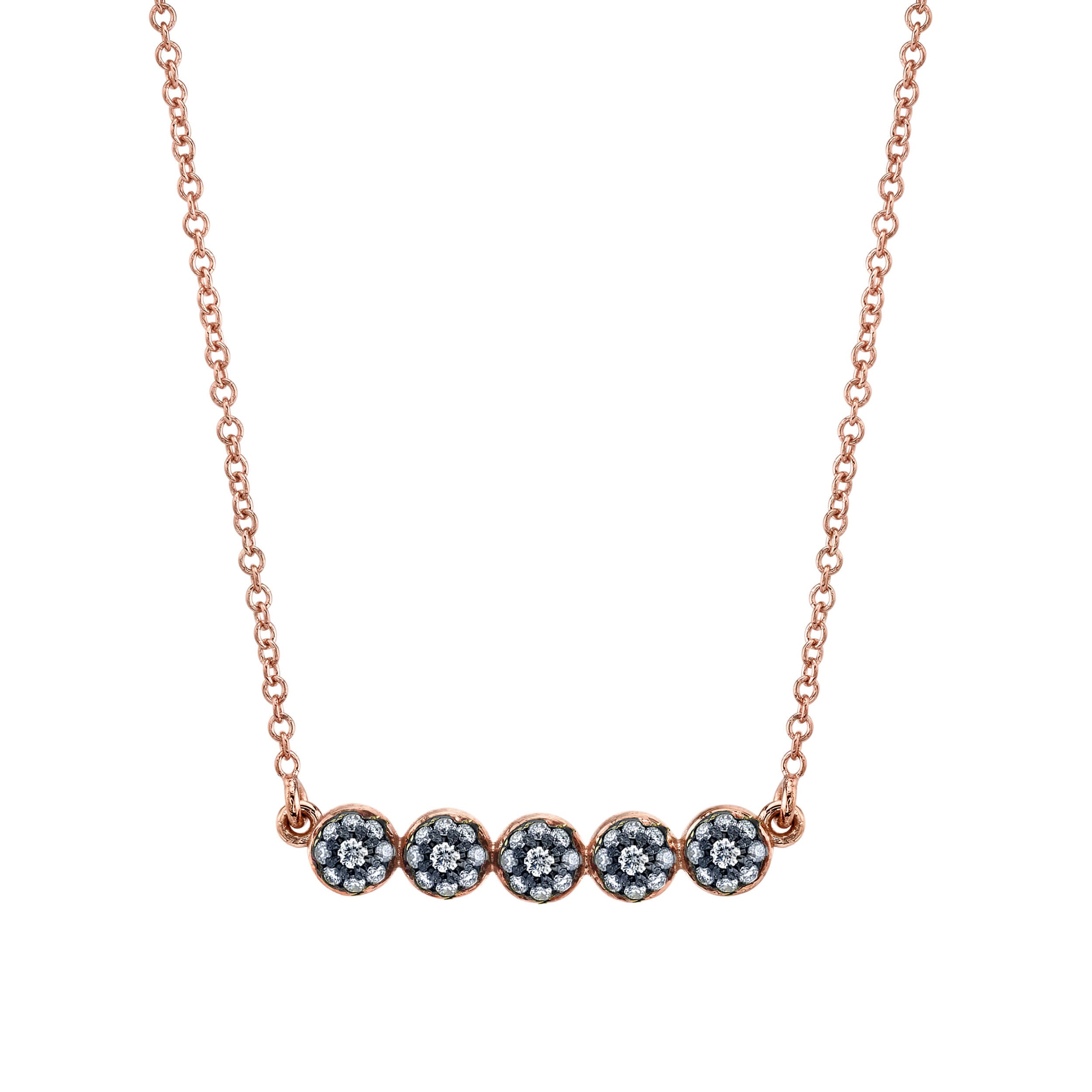 5 Bead Chain Rose Gold