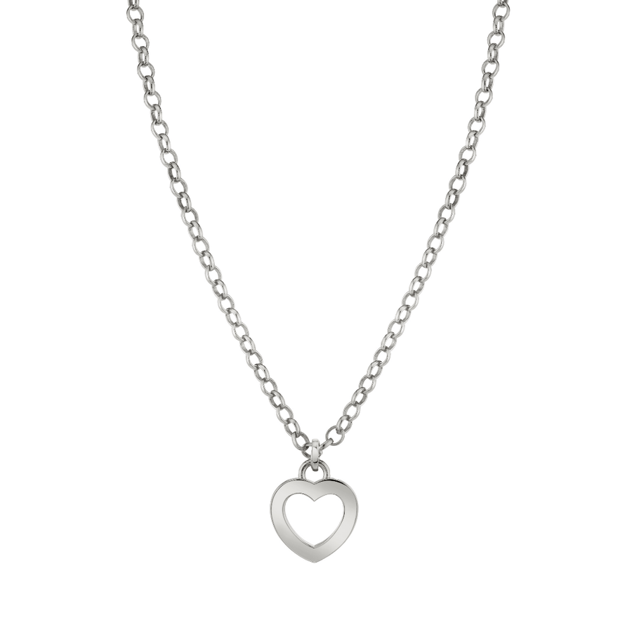 Small Open Heart with Charm Clip