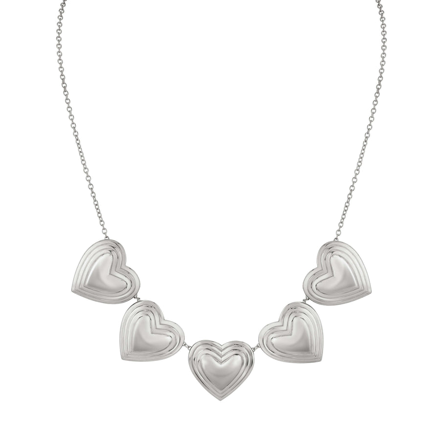 5 Point Grooved Heart Necklace – Sarah Hendler