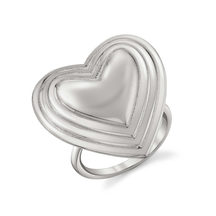 Buy BS BLOOMSTYLE Jewelry Eternal Love Heart Ring Wedding Heart Ring For  girls Online at Best Prices in India - JioMart.